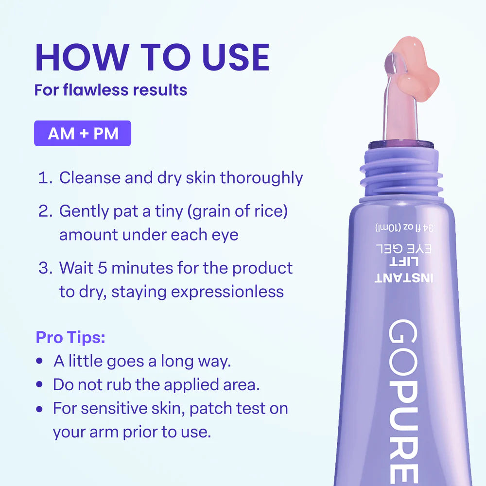 GOPURE Korean Instant Lifting Eye Gel | Brightening & Anti-Aging Care